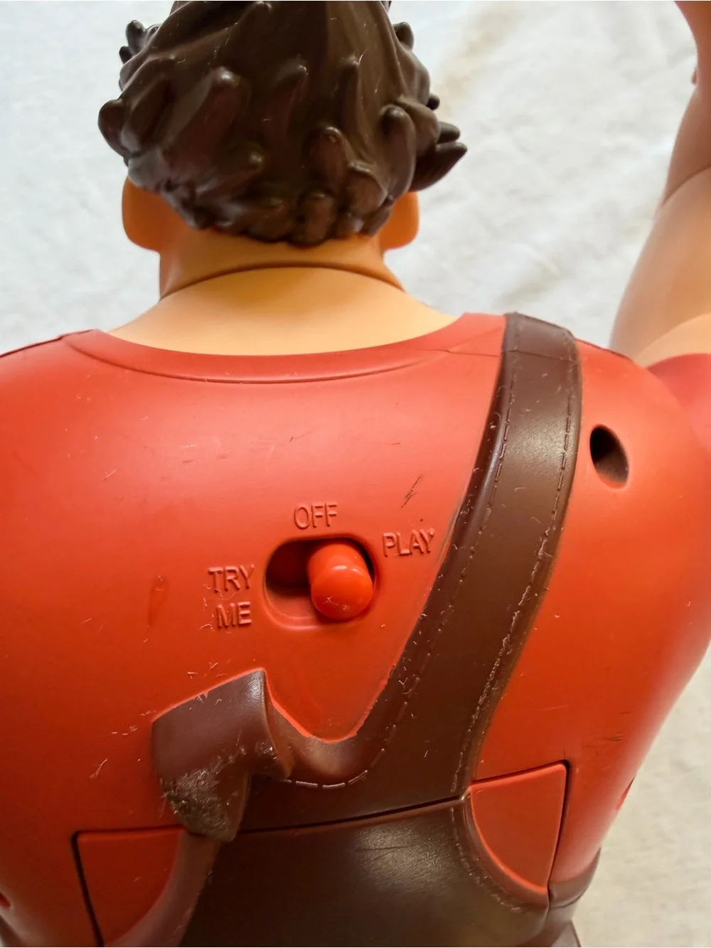VTG Disney Wreck-It Ralph Action Figure - Red Shirt, Brown Overalls